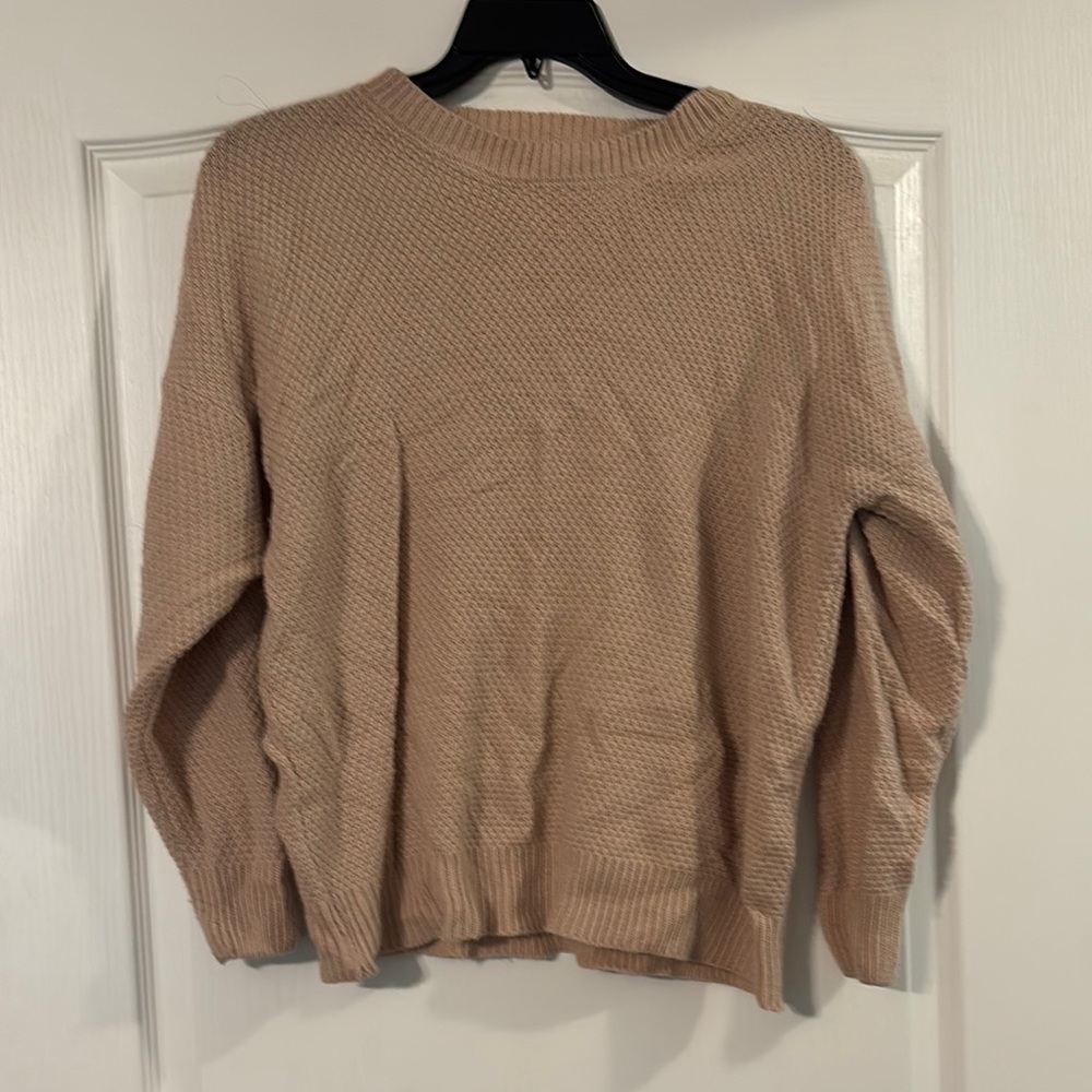 5 for $25!! Zenana Outfitters light pink Crewneck Sweater